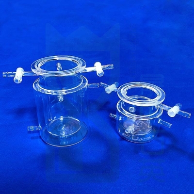 Réacteur de quartz UV transparent personnalisé avec haute température et résistance à la corrosion