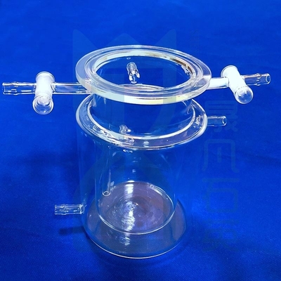 Réacteur de quartz UV transparent personnalisé avec haute température et résistance à la corrosion