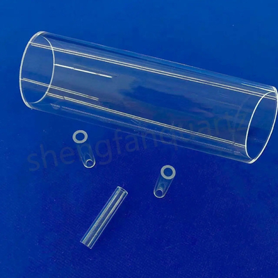 Fabrication personnalisée résistant à haute température type tube transparent fourneau tube de quartz