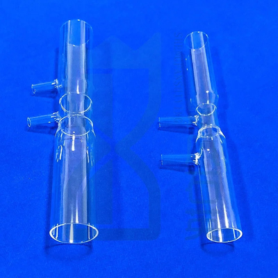 Tubes de quartz de laboratoire transparentes résistantes aux températures élevées