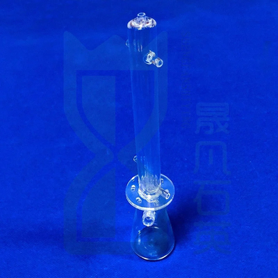 Tubes de quartz de laboratoire transparentes résistantes aux températures élevées