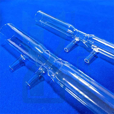 Tubes de quartz de laboratoire transparentes résistantes aux températures élevées