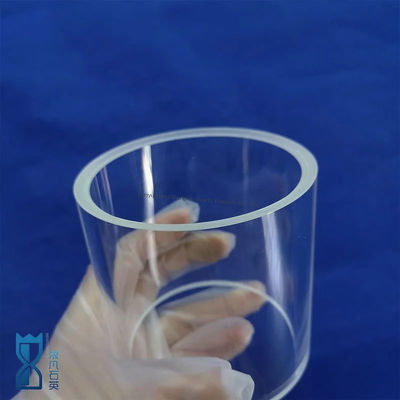 SiO2 à haute pureté 99,99% Tuyau en verre de quartz à 1180°C point de recuit et 1100°C point de déformation à usage industriel