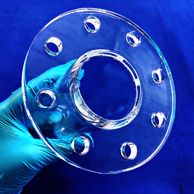 Les fournisseurs produisent des brides de quartz transparentes opaques résistantes à la corrosion à haute température
