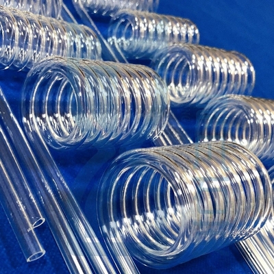 Fabrication de tubes spiraux de quartz résistants à la corrosion et à haute température