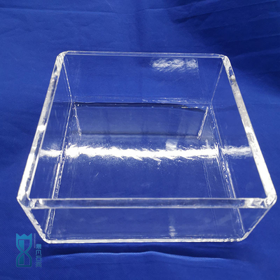 Fabrique de laboratoire sur mesure ronde transparente résistant à la corrosion verre de quartz boîte de Petri