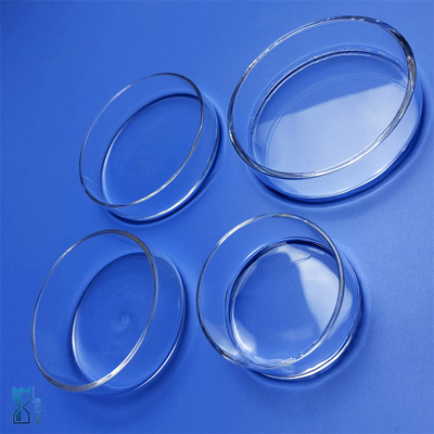 Fabrique de laboratoire sur mesure ronde transparente résistant à la corrosion verre de quartz boîte de Petri
