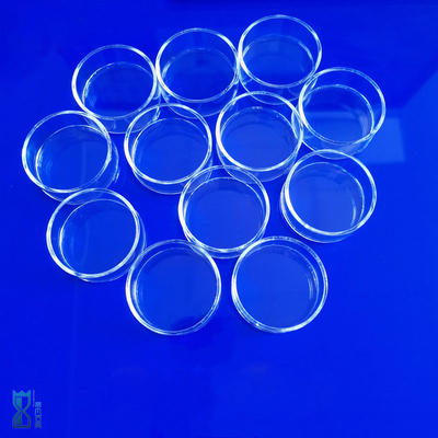 Fabrique de laboratoire sur mesure ronde transparente résistant à la corrosion verre de quartz boîte de Petri