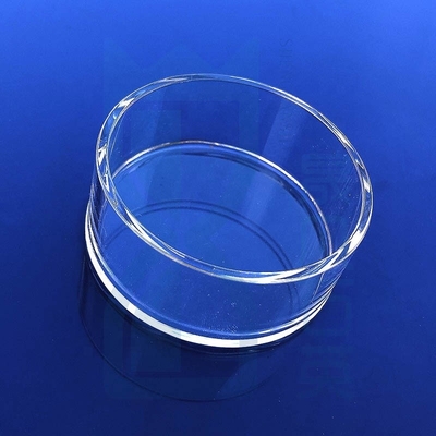 Fabrique de laboratoire sur mesure ronde transparente résistant à la corrosion verre de quartz boîte de Petri
