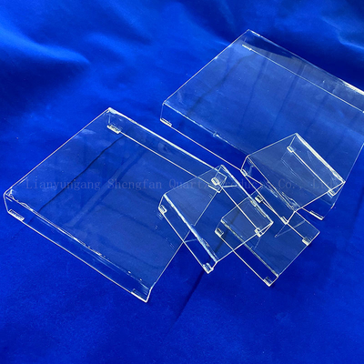 Verres de quartz carrés transparents personnalisés, récipients de laboratoire, verres à composition chimique sio2