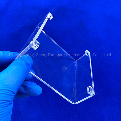 Verres de quartz carrés transparents personnalisés, récipients de laboratoire, verres à composition chimique sio2