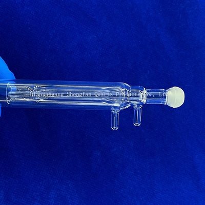 L'usinage sur mesure soudage de tête de boule de quartz de haute précision tube de tête de boule de verre de quartz transparent photovoltaïque