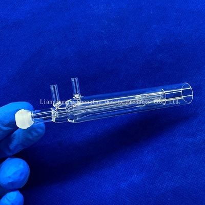 L'usinage sur mesure soudage de tête de boule de quartz de haute précision tube de tête de boule de verre de quartz transparent photovoltaïque