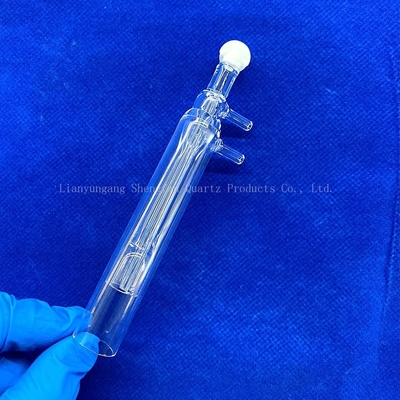 L'usinage sur mesure soudage de tête de boule de quartz de haute précision tube de tête de boule de verre de quartz transparent photovoltaïque