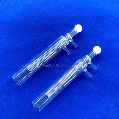 L'usinage sur mesure soudage de tête de boule de quartz de haute précision tube de tête de boule de verre de quartz transparent photovoltaïque