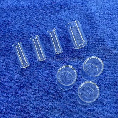 Testeur de résistance à haute température de verre de quartz personnalisé à une extrémité étanche à fond rond ou plat