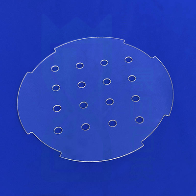 99.99% Plaque de quartz de haute pureté, rainures laser, silicone fondu, vitre de verre de quartz, vitre de verre de quartz