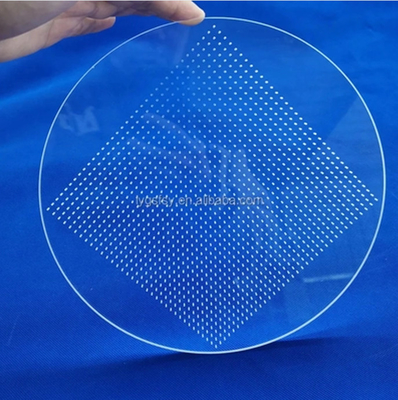 99.99% Plaque de quartz de haute pureté, rainures laser, silicone fondu, vitre de verre de quartz, vitre de verre de quartz