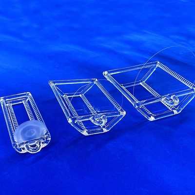 Forneau de recuit à haute température personnalisé Fusée à fente de quartz à fente soudé de quartz à décharge de bateau Waffles de silicium