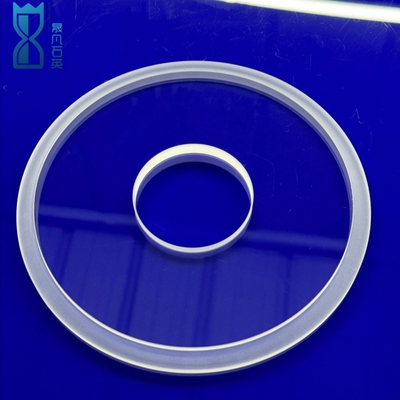 Fabrique de bagues transparentes de quartz perforé à haute pureté