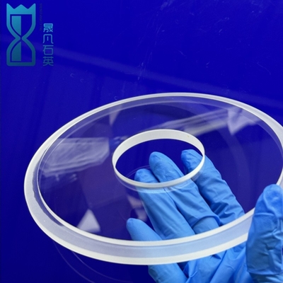 Fabrique de bagues transparentes de quartz perforé à haute pureté