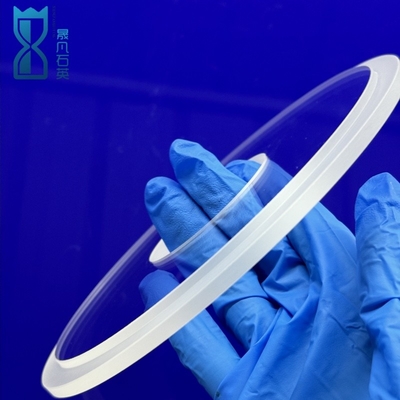 Fabrique de bagues transparentes de quartz perforé à haute pureté