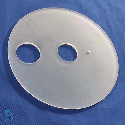 Laboratoire spécial résistant à la corrosion quartz frotté puce quartz perforé feuille quartz fondu