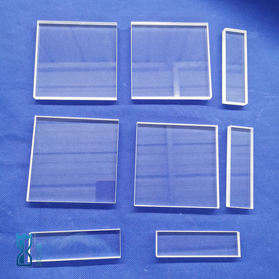 Résistant à la corrosion à haute température fenêtre optique feuille de quartz pénètre le quartz fondu ultraviolet