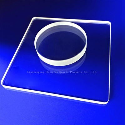 Fabrique de haute transparence et de silice fusionnée personnalisée Optique Quartz Plaque de verre en différentes tailles