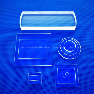 Fabrique de haute transparence et de silice fusionnée personnalisée Optique Quartz Plaque de verre en différentes tailles