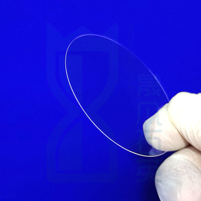 Fenêtre à haute transmission lumineuse schiste de verre de quartz feuille de verre de quartz 2 " 4 " 6 " Wafer Wafer 0,3 mm d'épaisseur