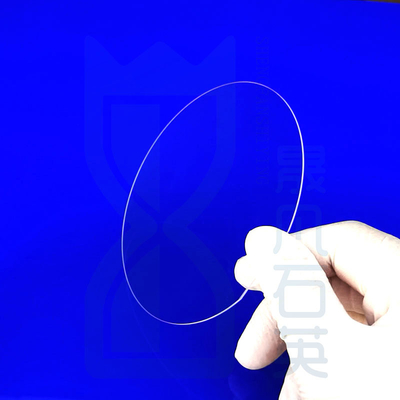Fenêtre à haute transmission lumineuse schiste de verre de quartz feuille de verre de quartz 2 " 4 " 6 " Wafer Wafer 0,3 mm d'épaisseur