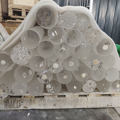 Résistance aux températures élevées personnalisée Tailles différentes Noyau de plomb de quartz à l'intérieur Transparent à l'extérieur Scrub