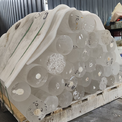 Résistance aux températures élevées personnalisée Tailles différentes Noyau de plomb de quartz à l'intérieur Transparent à l'extérieur Scrub