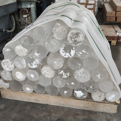 Résistance aux températures élevées personnalisée Tailles différentes Noyau de plomb de quartz à l'intérieur Transparent à l'extérieur Scrub