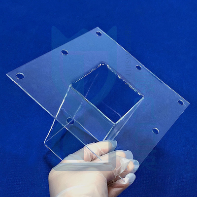 Plaque de verre de quartz résistant aux températures élevées 1100C pour perforation dans les applications photovoltaïques à semi-conducteurs