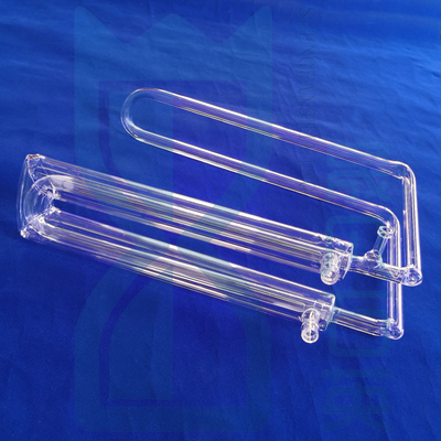 Tubes de verre de quartz fondus résistants à haute température, laboratoire dédié à des tubes de verre de quartz transparent