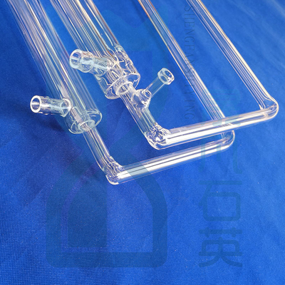 Tubes de verre de quartz fondus résistants à haute température, laboratoire dédié à des tubes de verre de quartz transparent