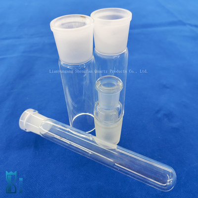 Cylindre de verre sur mesure à une face scellée à quartz tube d'essai de verre tuyau de verre de laboratoire