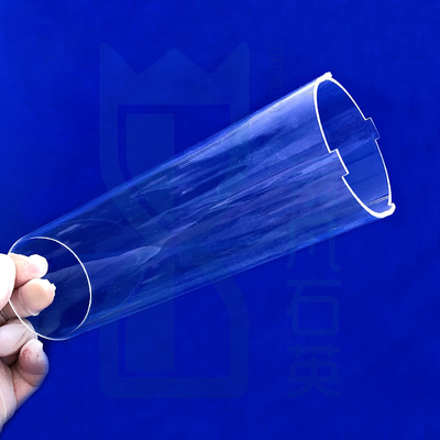 Résistant à la corrosion à haute température à haute perméabilité quartz tube en verre quartz fondu