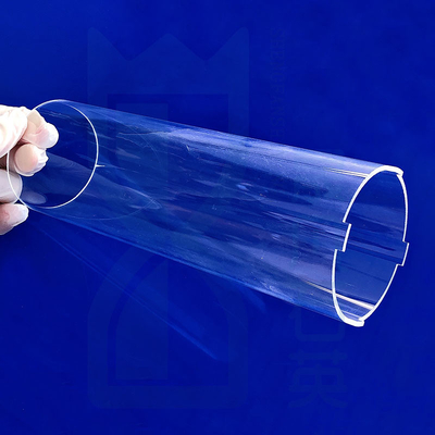 Résistant à la corrosion à haute température à haute perméabilité quartz tube en verre quartz fondu