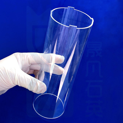 Résistant à la corrosion à haute température à haute perméabilité quartz tube en verre quartz fondu