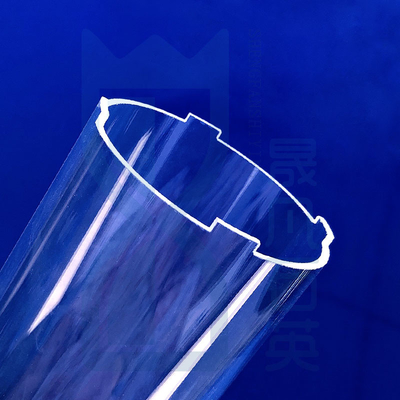 Résistant à la corrosion à haute température à haute perméabilité quartz tube en verre quartz fondu