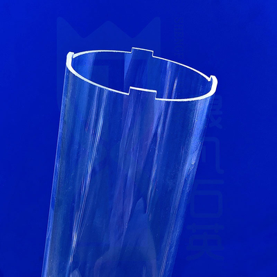 Résistant à la corrosion à haute température à haute perméabilité quartz tube en verre quartz fondu