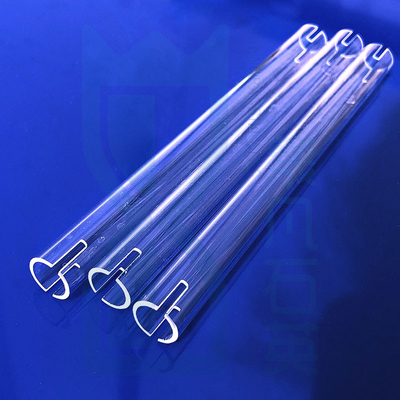 Fabrique de fours résistants aux températures élevées Tube de chauffage au quartz fondu sur mesure Tube de verre au quartz