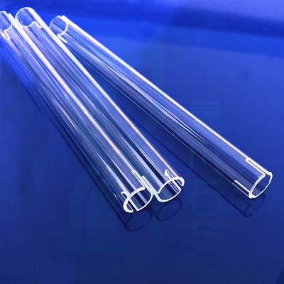 Fabrique de fours résistants aux températures élevées Tube de chauffage au quartz fondu sur mesure Tube de verre au quartz
