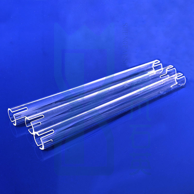 Fabrique de fours résistants aux températures élevées Tube de chauffage au quartz fondu sur mesure Tube de verre au quartz