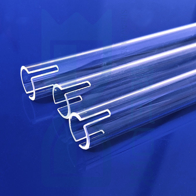 Fabrique de fours résistants aux températures élevées Tube de chauffage au quartz fondu sur mesure Tube de verre au quartz