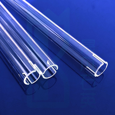 Fabrique de fours résistants aux températures élevées Tube de chauffage au quartz fondu sur mesure Tube de verre au quartz