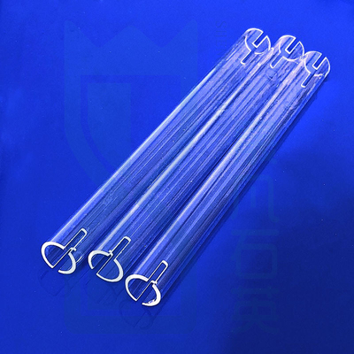 Fabrique de fours résistants aux températures élevées Tube de chauffage au quartz fondu sur mesure Tube de verre au quartz